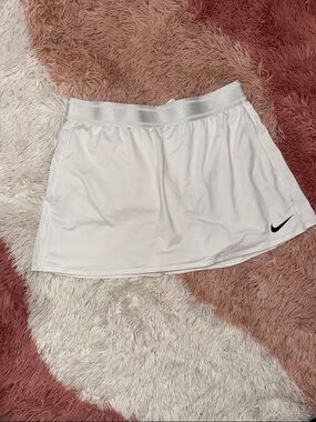 Nike White Skort with Black Swoosh